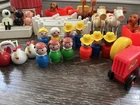 Vintage Fisher Price Little People Complete Farm Accessories Fence Harness Silo