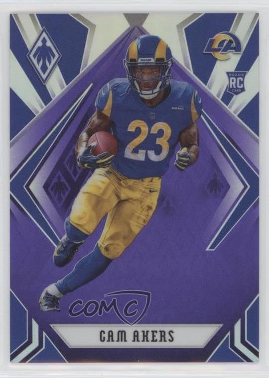 2020 Panini Phoenix Rookies Purple 67/149 Cam Akers #124 Rookie RC 0vf5