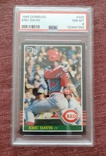 1985 Donruss #325 Eric Davis PSA NM-MT 8! Reds