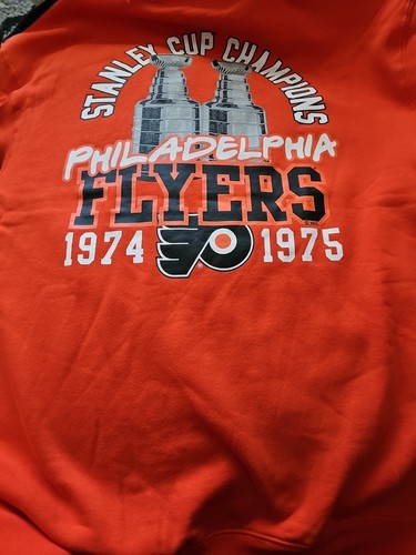 Men's Mitchell & Ness NHL Philadelphia Flyers All Over Pullover Sweatshirt XL - Picture 7 of 7