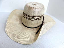 Ariat Unisex Bangora Golden Brown Straw Western Hat A73196 Size 6 3/4