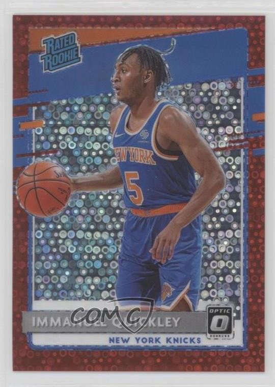 2020 Donruss Optic Rated Rookie Fast Break Red Prizm 40/85 Immanuel Quickley 6fs