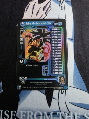 Dragon Ball Z Score Goku, The Invincible SS4 Flat Foil Limited