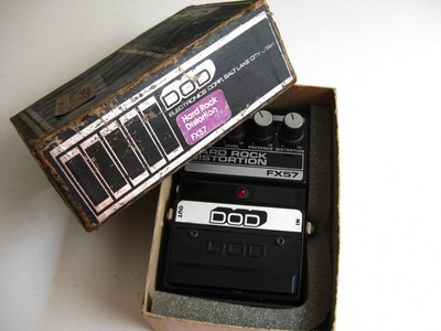Vintage DOD FX57 Hard Rock Distortion with Reverb Guitar Effect Pedal USA