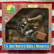 21st Century Toys US Army Motorcycle Messenger & Indian 741B Figure 1/6 Unused#K