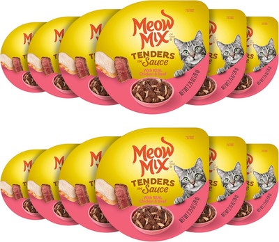 Tenders in Sauce Wet Cat Food, Chicken & Beef, 2.75 Ounce Cup (Pack of 12)