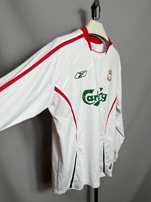 FC LIVERPOOL AWAY long sleeve jersey shirt REEBOK The Reds