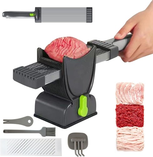 Manual Meat Slicer Fresh Meat Slicer Adjustable Thickness Stainless Steel AU - Picture 15 of 15