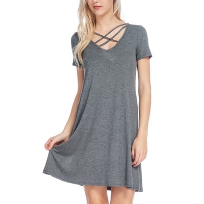 Heiress Beverly Hills premium structured bandeau pocket detail a-line mini dress in black