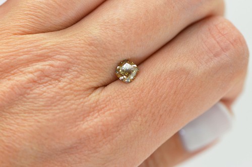 Kissenform Diamant Natur Fancy Braun lose 1,06 Karat SI1 GIA Zertifikat - Bild 4 von 7