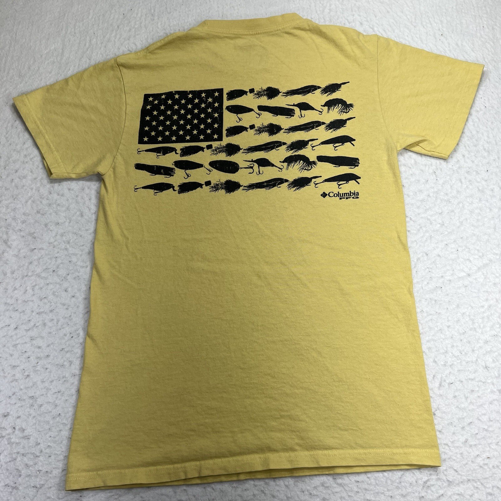 Short Sleeve Fishing Lure Flag Graphic 