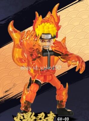 RARE Uzumaki Naruto Naruto Model Figure 4'' Blokees Toys v3