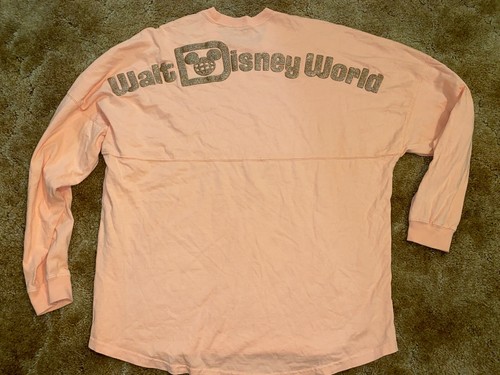 Camisa Jersey Disney Store Rosa Melocotón y Oro Brillo Mickey Mouse Spirit XL - Imagen 10 de 10