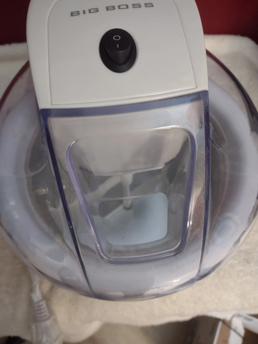 BIG BOSS 1.5L ICE CREAM MAKER SORBET FROZEN YOGURT MAKER WHITE