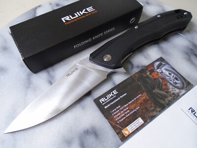 Ruike Ball Bearing Pivot Pocket Knife D198-PB Folder 8Cr13MoV FRN 9'' Open New