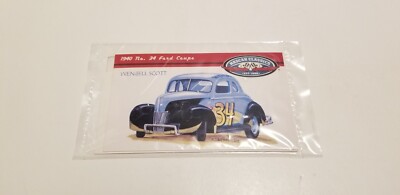 WENDELL SCOTT #34 1940 FORD COUPE DIRT TRACK CAR ACTION 