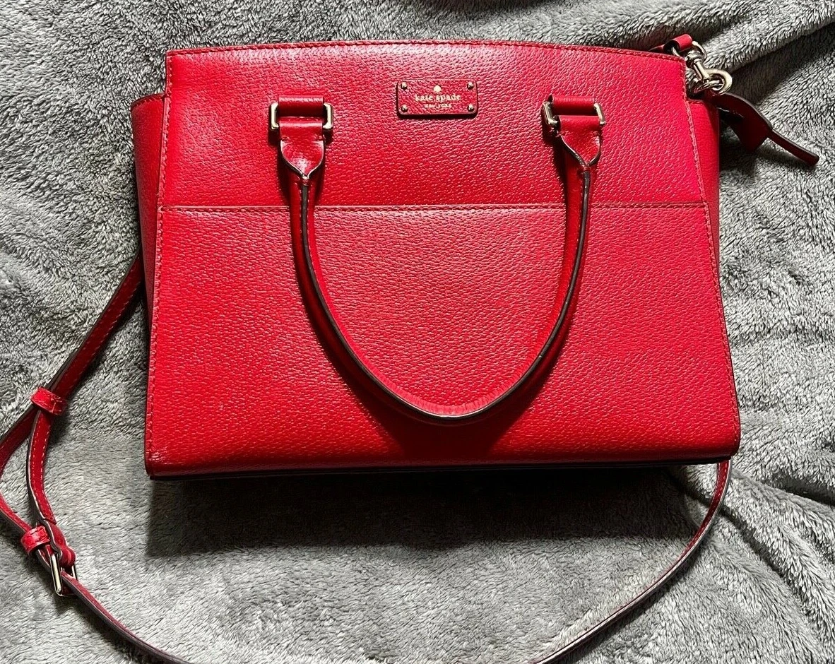 Kate Spade Grove Street Lana Satchel Color Red eBay