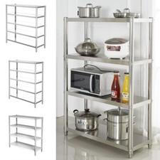 Stainless Steel Shelving Unit Commercial Kitchen Catering Storage Shelf Rack UK