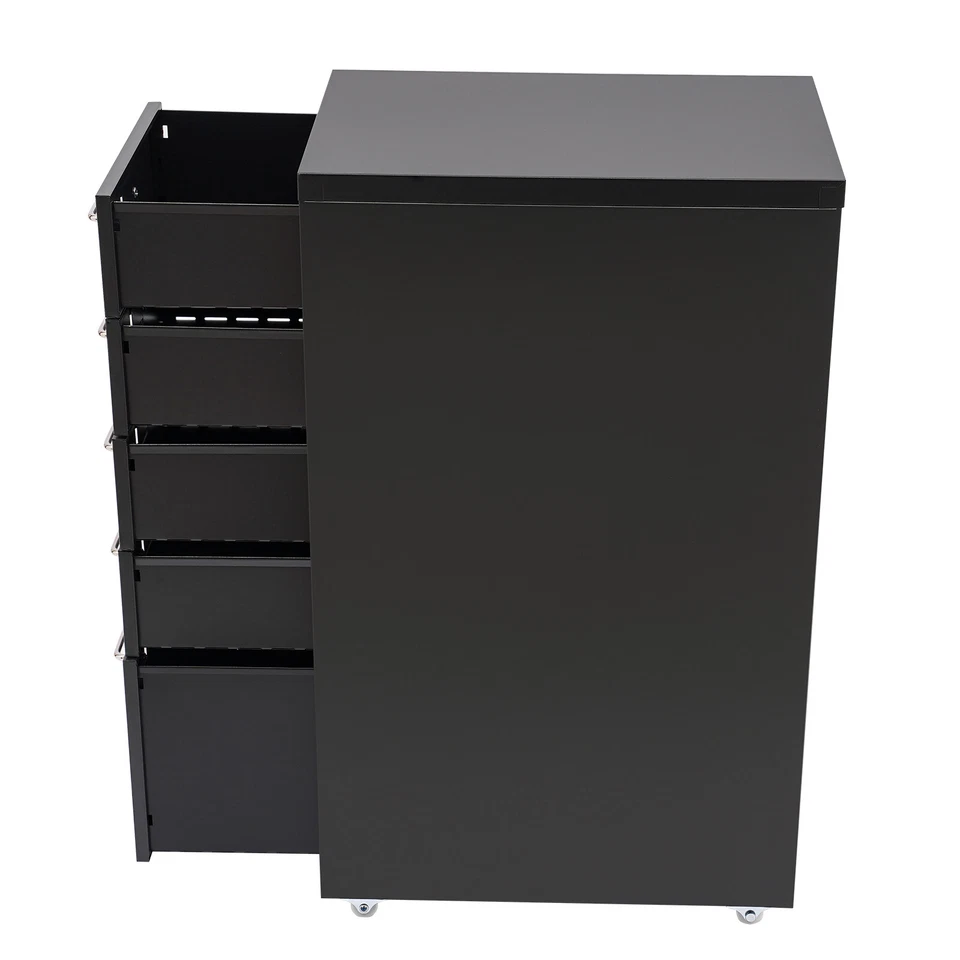 Armário de armazenamento 5 camadas quarto escritório armário de armazenamento moderno armário móvel - Imagem 4 de 4