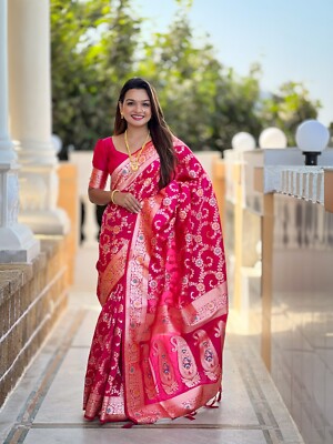 NEW SAREE BLOUSE INDIAN WEDDING FANCY DESIGNER PAKISTANI PARTY WEAR BOLLYWOOD