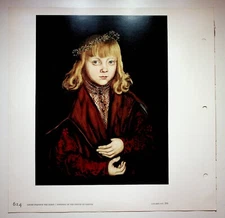 Portrait Of The Prince Of Saxony Lucas Cranach The Elder Art Colorplate Print