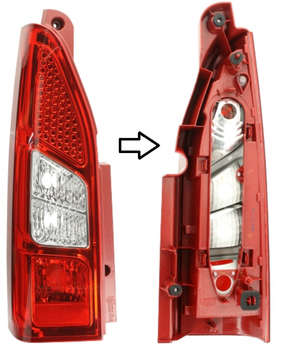 POUR CITROEN BERLINGO (2008-2012) LAMPE FEU ARRIERE GAUCHE hayon .