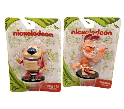 Vintage Ren and Stimpy Sababa Figures 2004 EYE-POPPING/TOOTHBRUSH