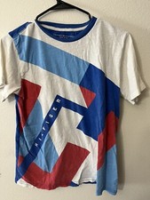 Tommy Hilfiger T-Shirt Youth Lg. 16/18 White Graphic Tee Logo
