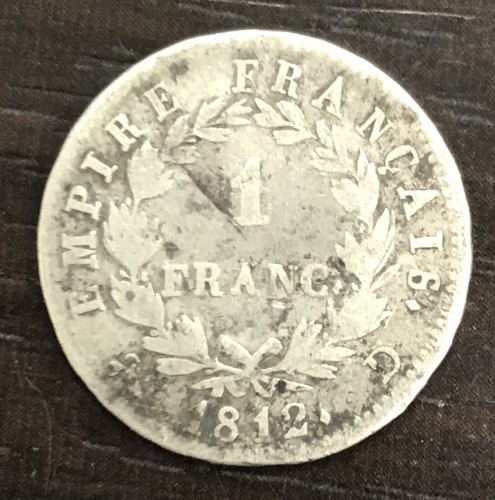 Napoleon I - 1 Franc 1812 D Lyon - Picture 2 of 2
