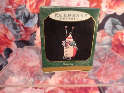1997 Hallmark Shutterbug Miniature Ornament Ladybug Taking Pictures UNOPENED NEW
