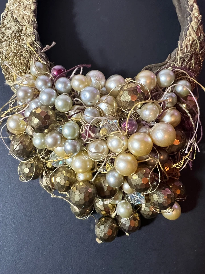 COLLAR HECHO A MANO SARA BASCH ISRAELI IMPORTANTE DISEÑADOR ROBLE FIRMADO ENVÍO GRATUITO Foto 2 de 4