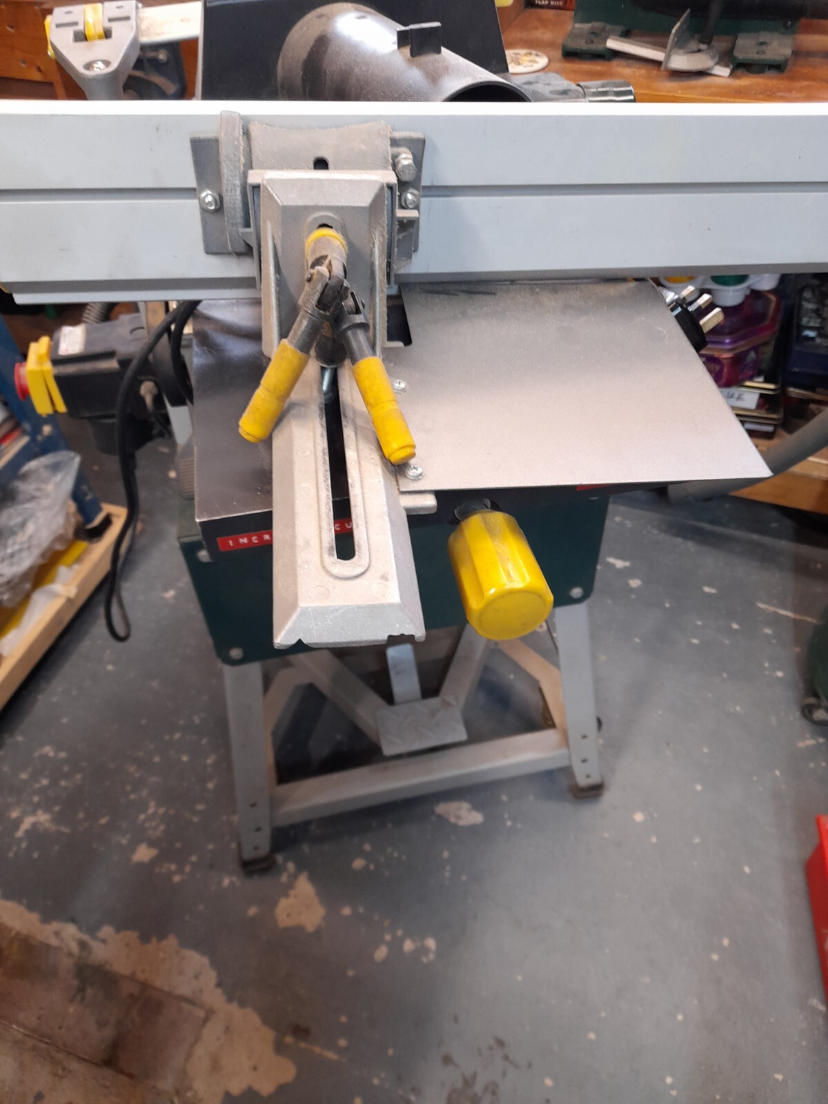 Record pt260 planer thicknesser on stand and wheel kit eBay