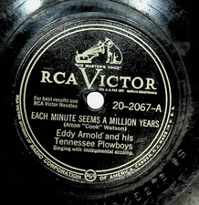 1946 Eddy Arnold Each Minute Seems A Million Years You Must Walk Line 78 Record