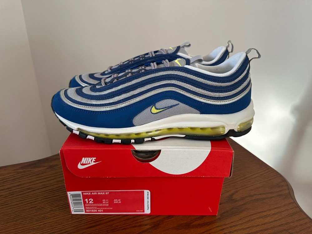 Nike air max 97 atlantic blue in size 12 mens sneakers
