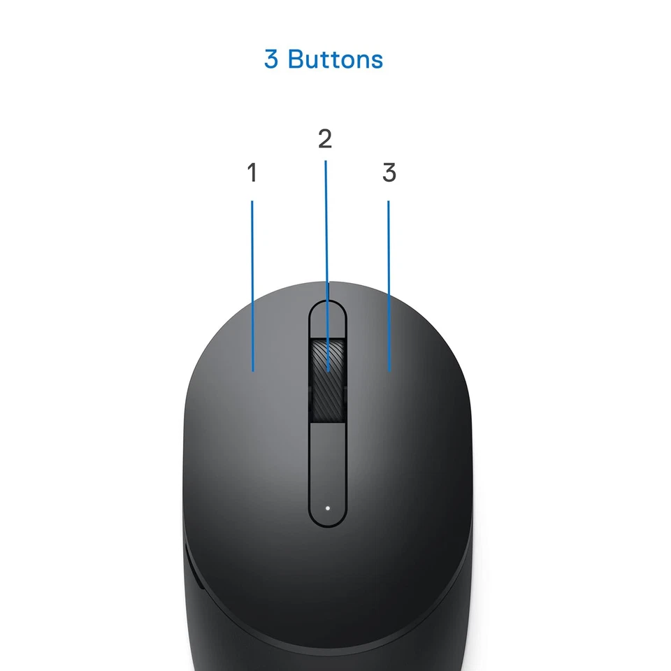 DELL MS3320W Wireless (RF/Bluetooth) Mouse, up to 4000DPI, up to 36 Month B Life - Image 3 of 4