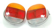 Tail Light Assembly Left Right Amber Red Clear Lens Fits Volkswagen Type1 Bug