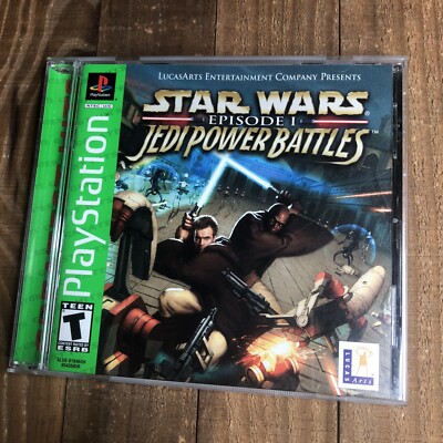 Star Wars: Episode I: Jedi Power Battles (PlayStation 1, 2000) Complete Tested 