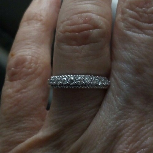WOW ~ Stunning Sparkly 100% GENUINE Certified 1/4ct Argyle Diamond 9K White Gold - Picture 5 of 12