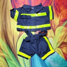 Build A Bear Fireman Firefighter Costume Teddy Outfit Clothes 34H