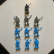 10x DRAGONRIDERS STYX DFC 1980 Vintage Hong Kong (6 Blue & 4 Grey Knights) D&D