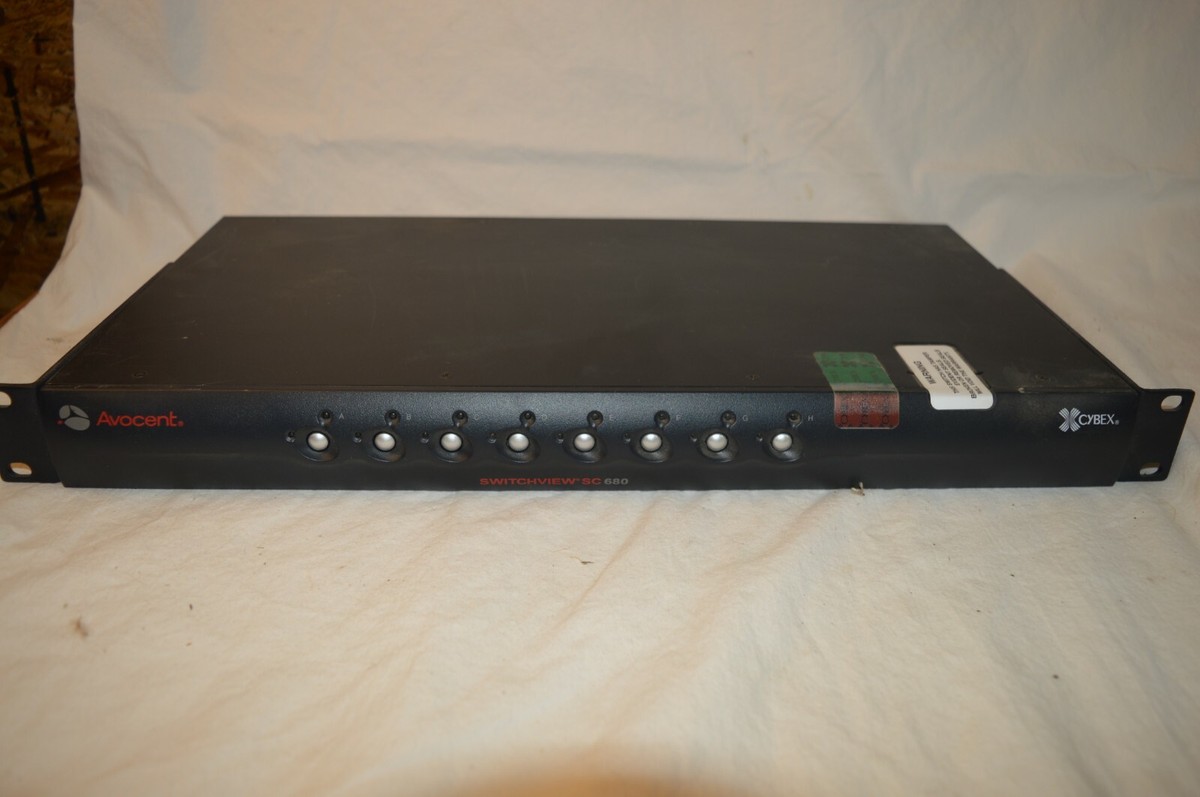 AVOCENT SWITCHVIEW SWITCH VIEW SC680 SC 680 KVM SECURITY AUDIO 8