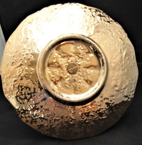 Vintage Weeping Gold Candy Tidbit Dish W/Handle (B16) - Picture 3 of 3