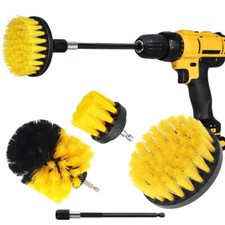 Drill Brushes Set 3/4pcs Tile Grout Power Scrubber Cleaner Spin Tub Shower Wall