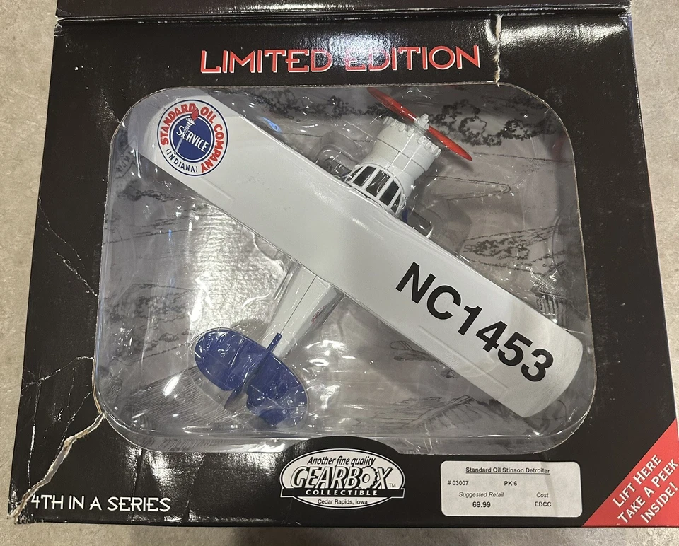 Banco de monedas diecast avión Standard Oil Company Stinson Detroiter - #03007 Foto 2 de 4