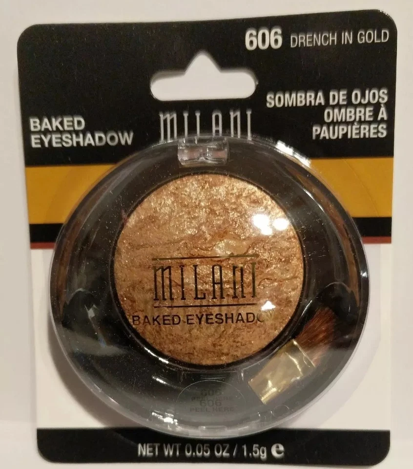 Milani Marbelized Baked Eyeshadow DRENCH IN GOLD #606, Lot of 3, new . - Image 4 of 4