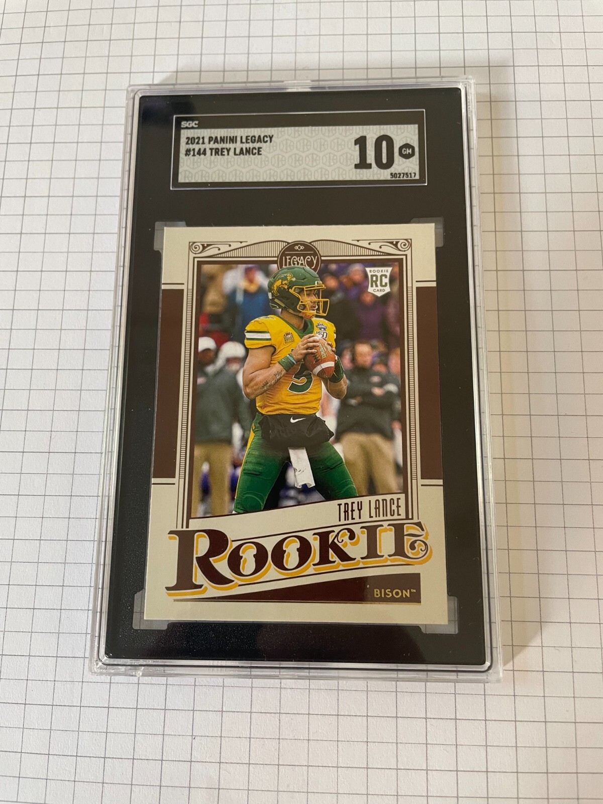 Trey Lance Panini Legacy #144 Autograph-Diamond