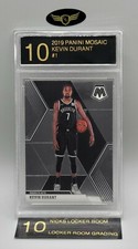 2019 Panini Mosaic Brooklyn Nets KEVIN DURANT #1 graded mint card LRG 10