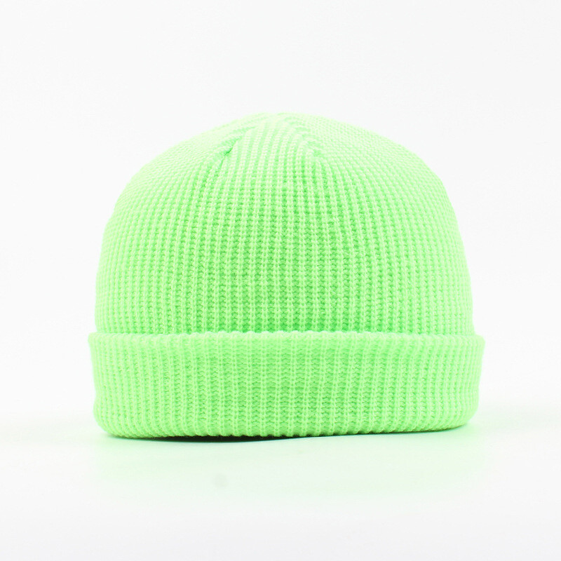 Zonbailon Men's Solid Cotton Knit Caps Warm Casual Fisherman's Caps