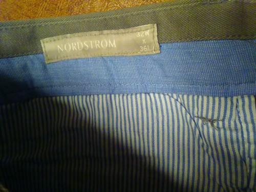 Mens New W32 L36 Nordstrom Pleated Slate Grey Business/Casual Pants. Trousers - Picture 8 of 10
