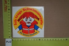 Alter Aufkleber Wassersport Segeln Surfen Boot Yacht SCHWIMMWESTE DSV Kreuzer